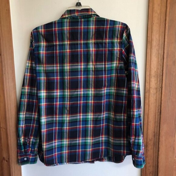 J. McLaughlin Cotton Plaid Long Sleeve Shirt 10 - Picture 7 of 14